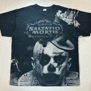 Vintage Rock Band Zirkus Zeitgeist Shirt Size Large Black No Holes/Stains